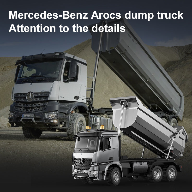 Double E Licensed Mercedes-Benz Arocs Dump Truck 1/20 Scale E590-003