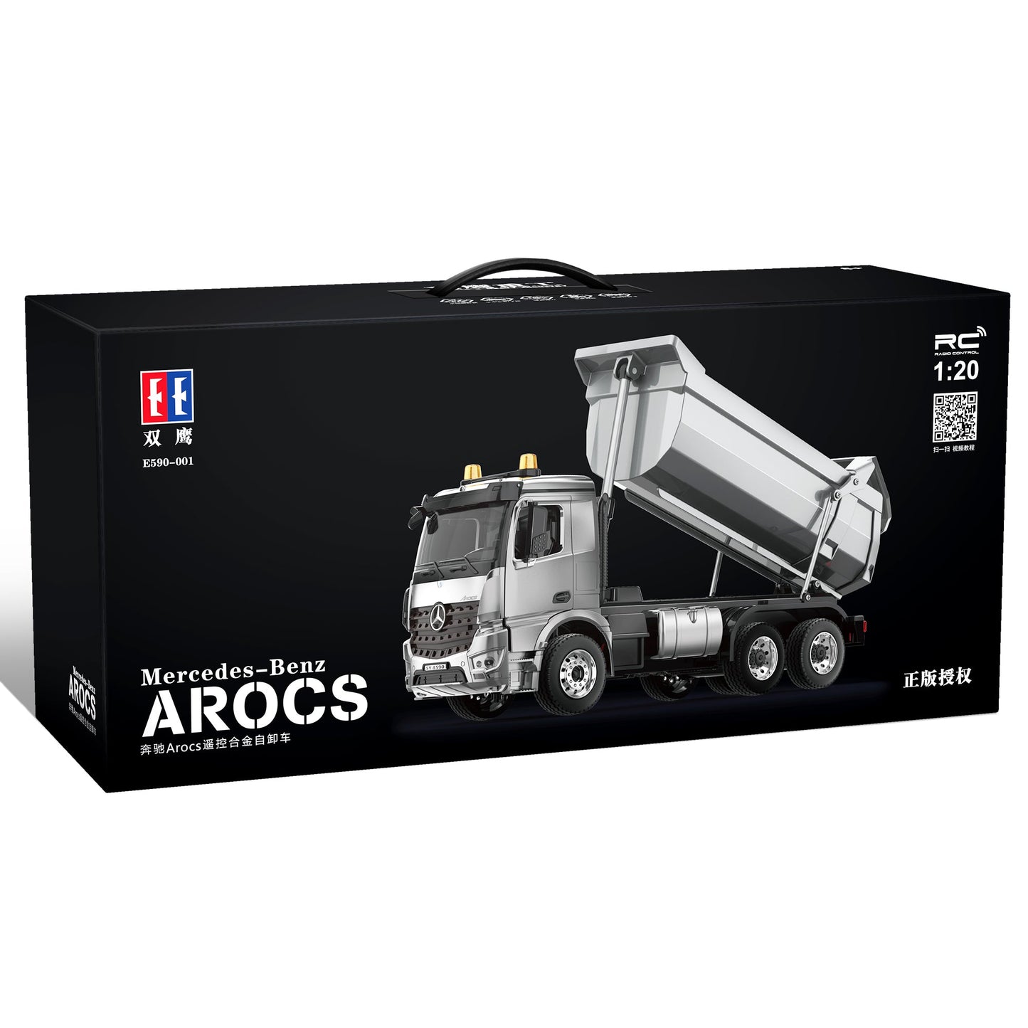 Double E Licensed Mercedes-Benz Arocs Dump Truck 1/20 Scale E590-003