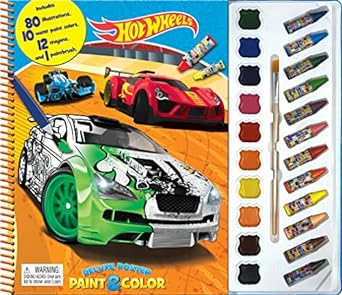 Deluxe Poster Paint & Colour : Mattel Hot Wheels