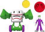 Fisher Price IMX DC Head Shifters Joker Figure and Laff Mobile Transforming Vehicle