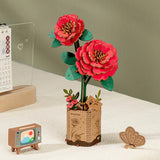 Robotime ROWOOD Red Camellia TW031