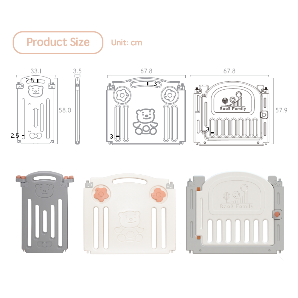Bear Playpen - Classic Perfect Fit Set