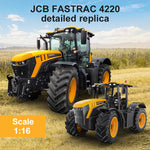 Double E Licensed Jcb Fastrac 4220 Farm Tractor 1/16 Scale E359-003