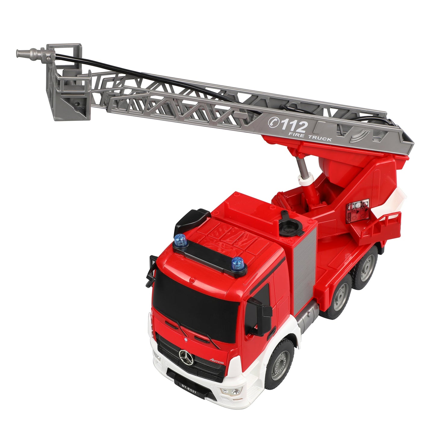 Double E Licensed Mercedes Benz Rc Antos Fire Truck 1/20 Scale E527-003