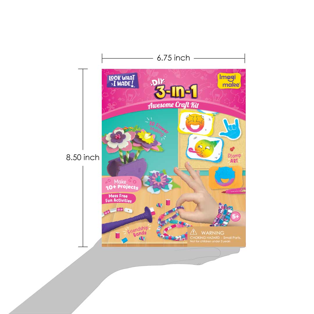 3-in-1 awesome craft kit