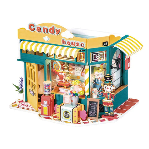 Robotime Rolife Rainbow Candy House DIY Miniature House DG158