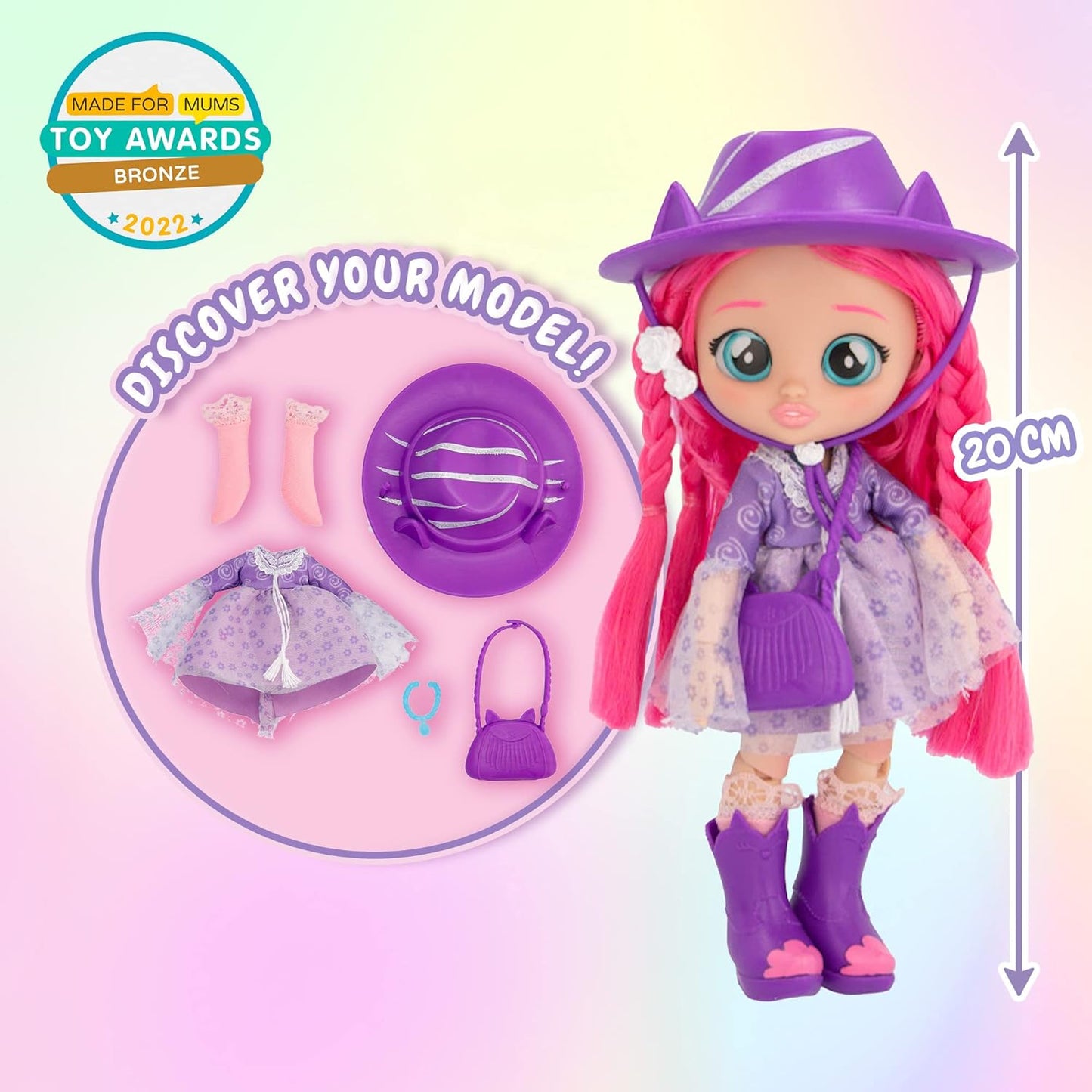 Cry Babies BFF by Katie Fashion Doll with 9+ Surprises