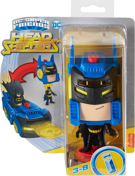 Fisher Price IMX DC Head Shifters Batman Figure and Batmobile Transforming Vehicle