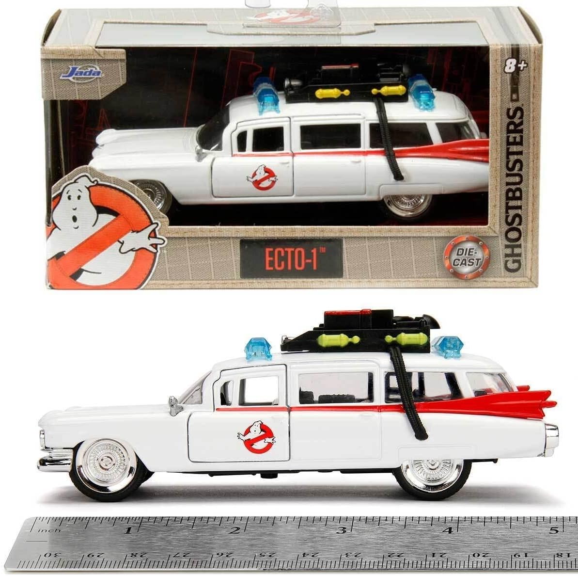 Jada Back To The Future Ghostbusters Time Machine-1:32 Die-Cast Vehicle