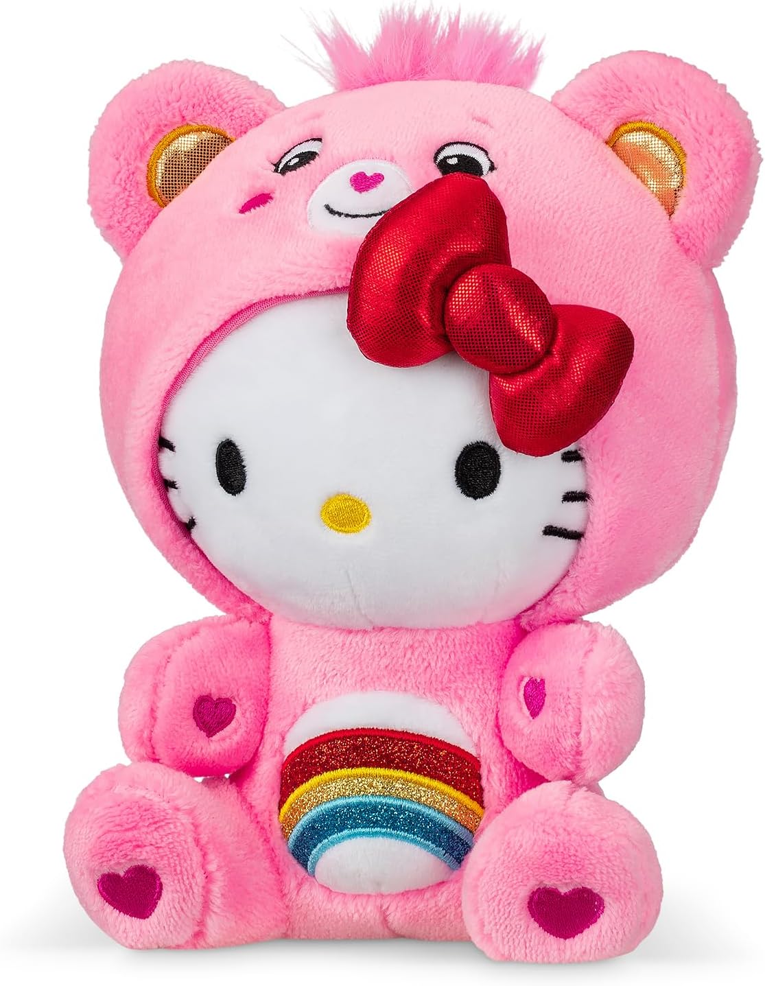 Care Bears Hello Kitty Dressed As Cheer Bear 9"