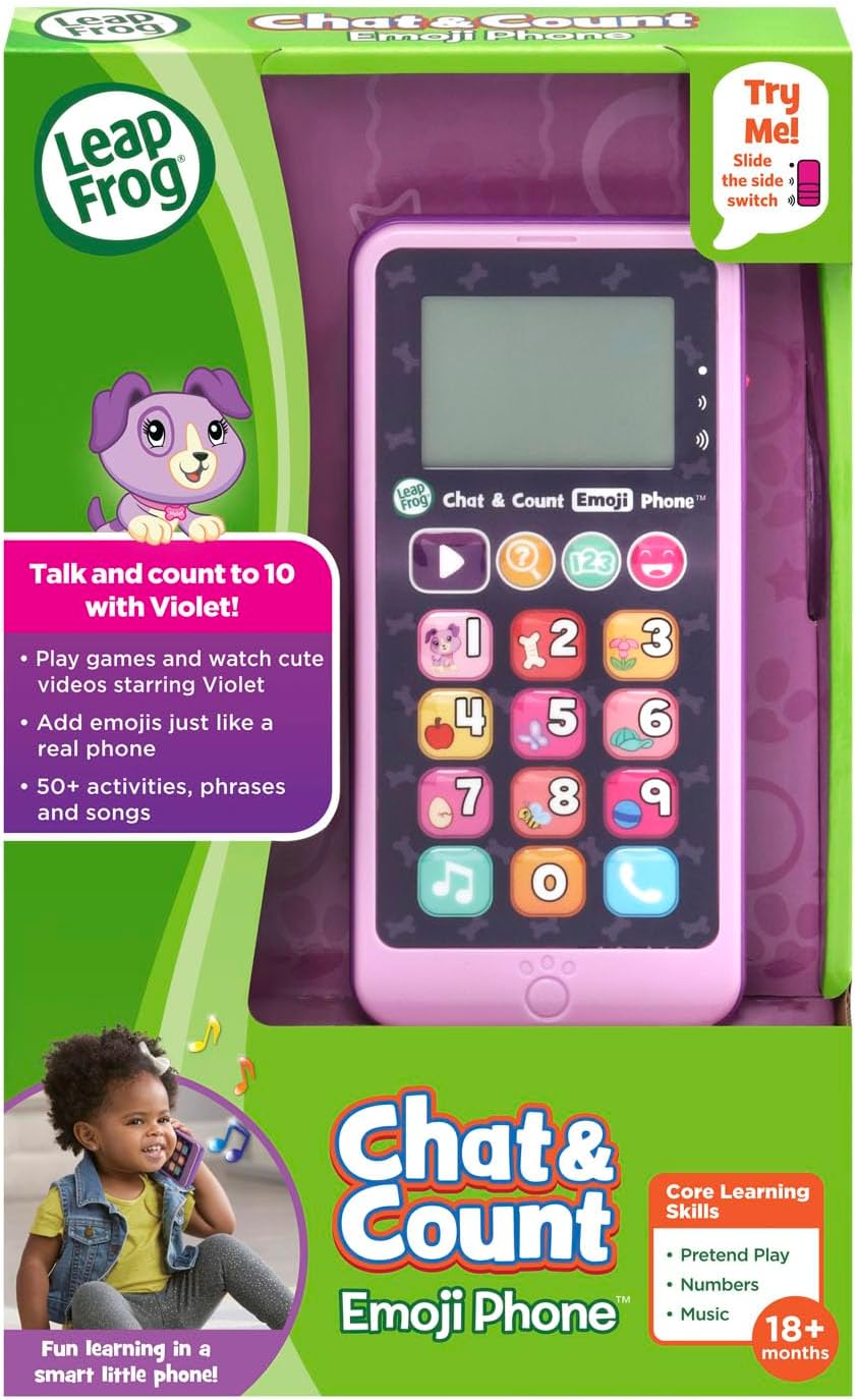 Leap Frog Chat and Count Emoji Phone, Purple