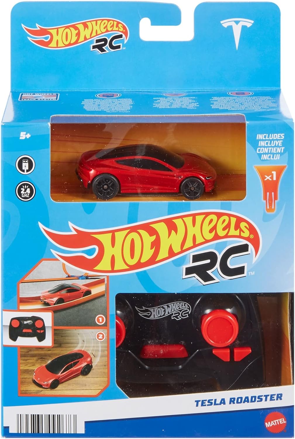 Hot Wheels RC 1:64 Tesla Roadster