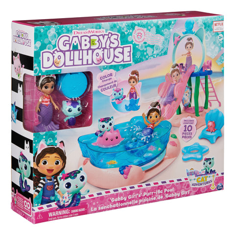Gabby’s Dollhouse Gabby Girl's Purr-ific Pool Playset