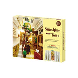 Robotime Rolife Sunshine Town Book Nook Shelf Insert TGB02