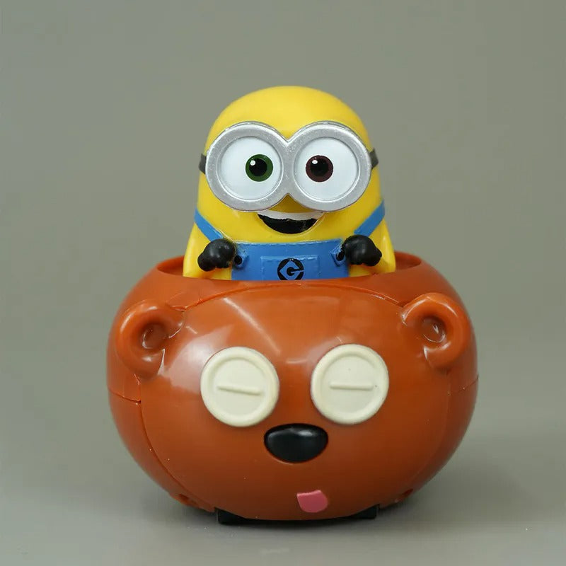 Yolopark Despicable Me 4 - Minions - Bear pull back function car (with sound)