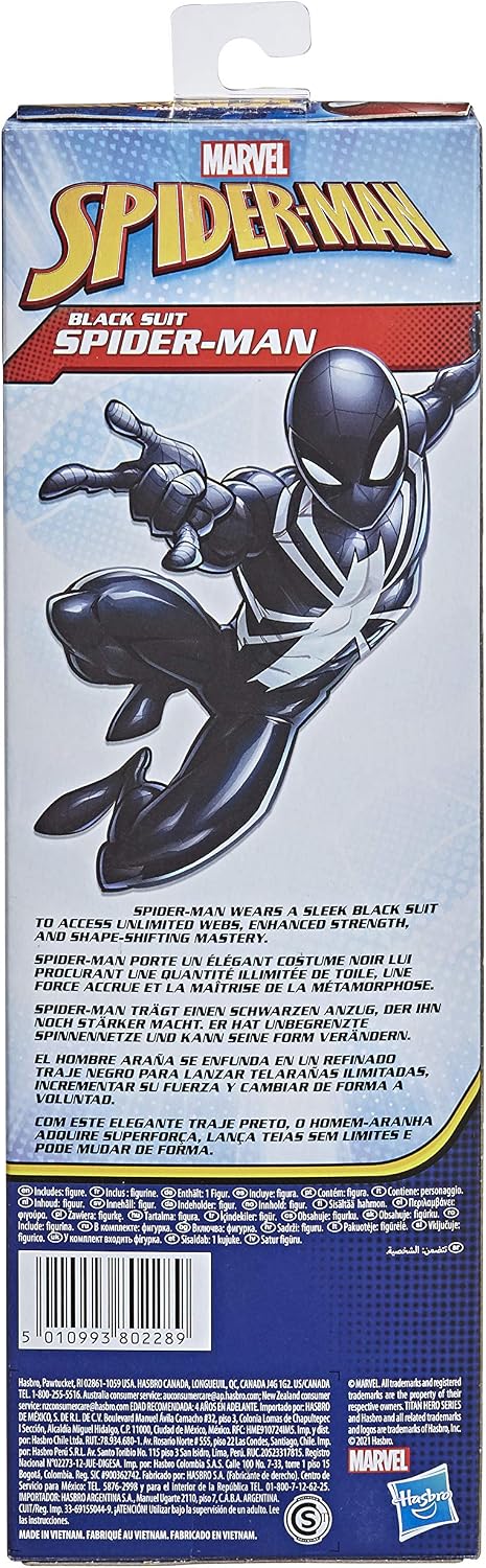 Hasbro Marvel Spider Man Titan Series Black Suit Spider man