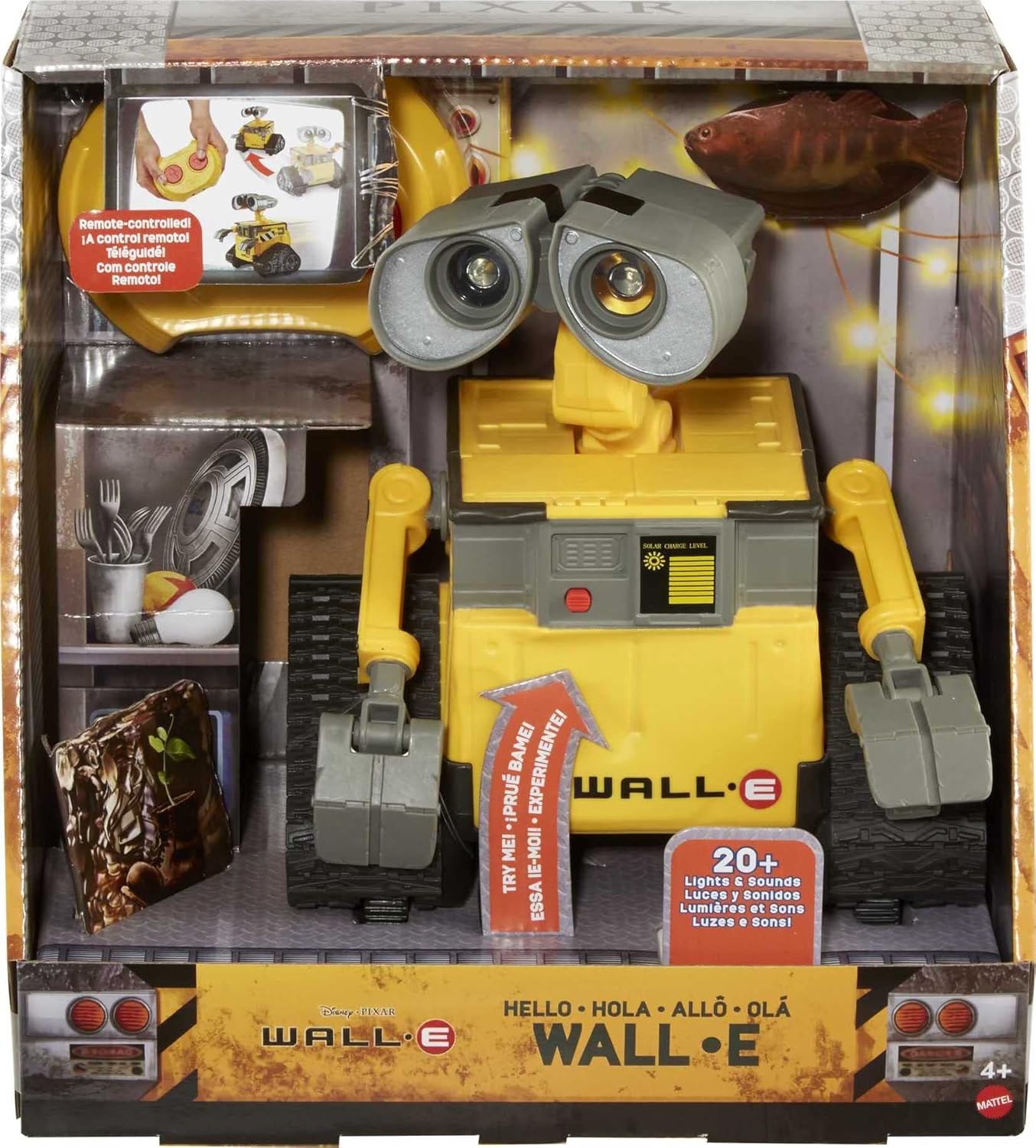 Disney Pixar Wall-E Hello Wall-E RC Robot 9.5-in Tall