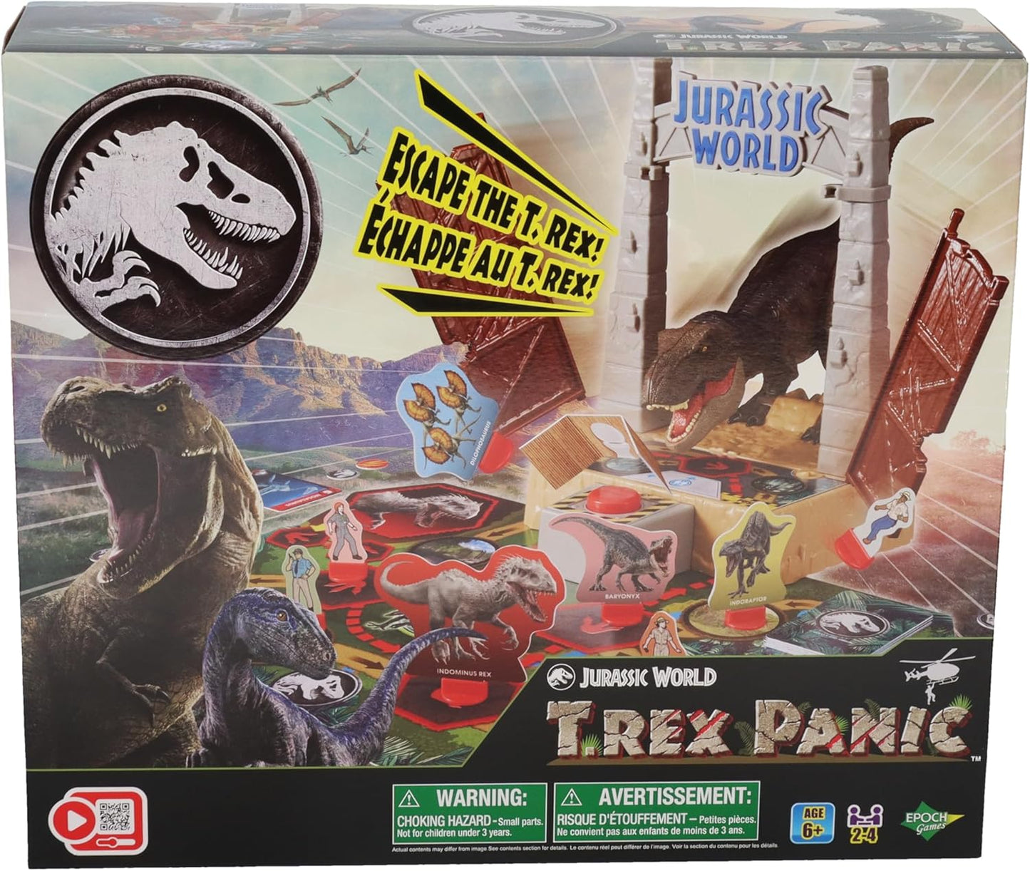 Jurassic World T. Rex Panic - Action-Packed Tabletop Dinosaur Game