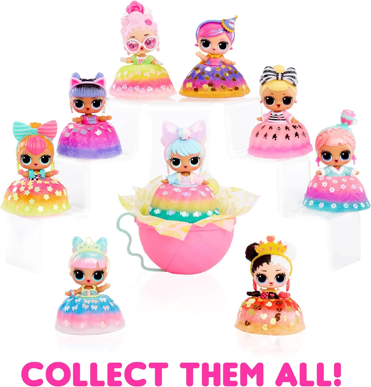 L.O.L. Surprise Mix & Make Birthday Cake Tots- with Collectible Doll