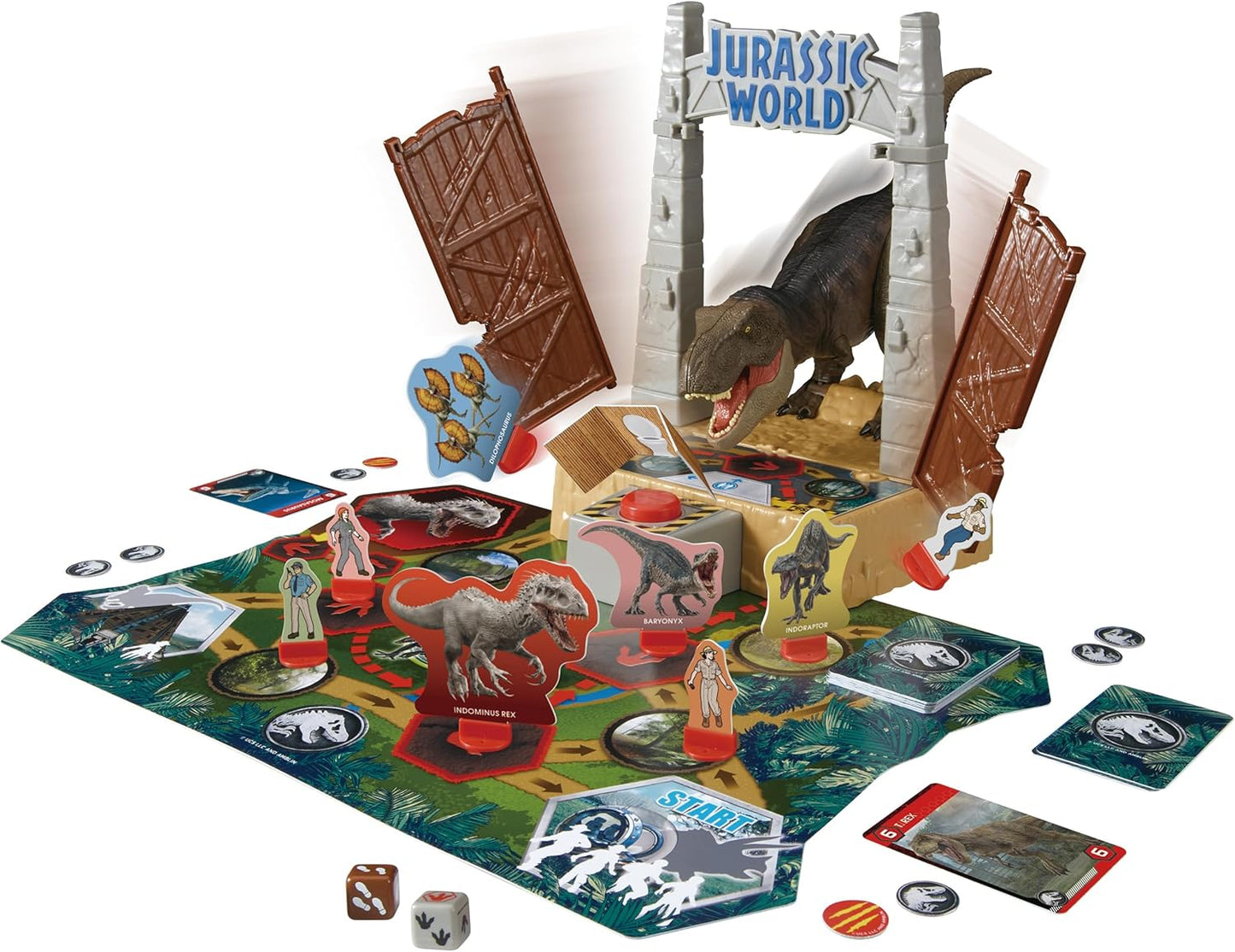 Jurassic World T. Rex Panic - Action-Packed Tabletop Dinosaur Game