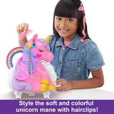 Polly Pocket Rainbow Unicorn Salon Styling Head