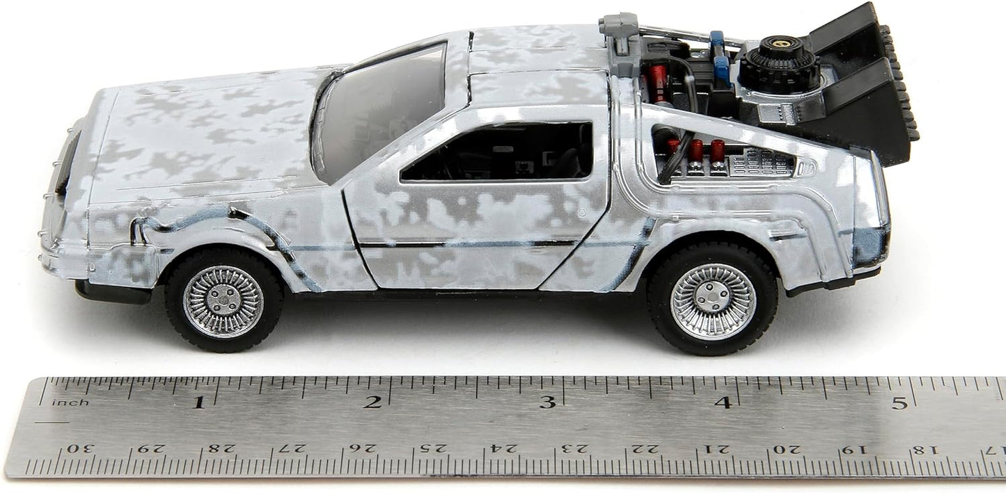 Jada Back To The Future Ghostbusters Time Machine Frost -1:32 Die-Cast Vehicle