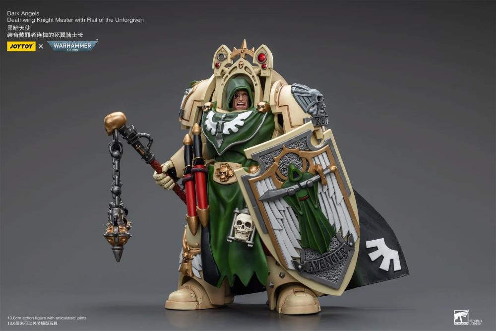 JOYTOY Warhammer 40k Dark Angel Deathwing Knight Master with Flail of the Unforgiven JT9190