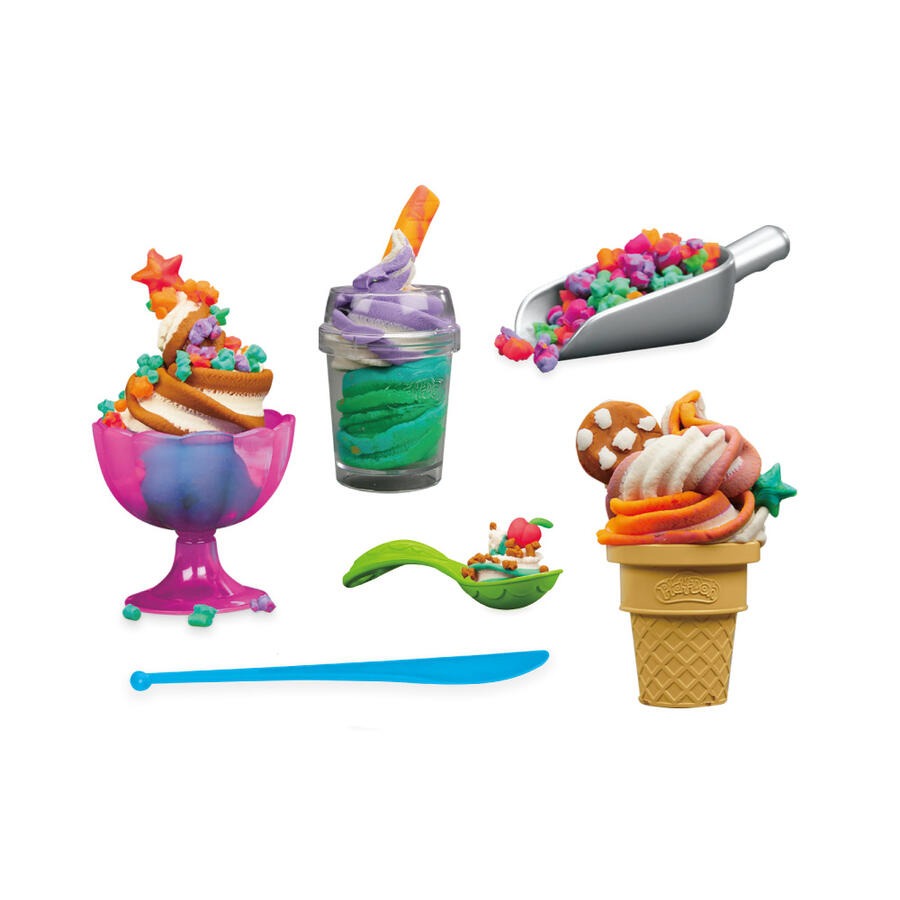 Play-Doh Rainbow Swirl Ice Cream Playset