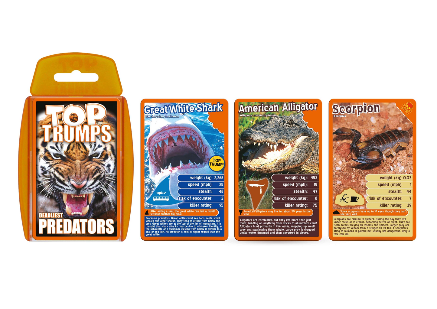 Top Trumps Predators Card Game