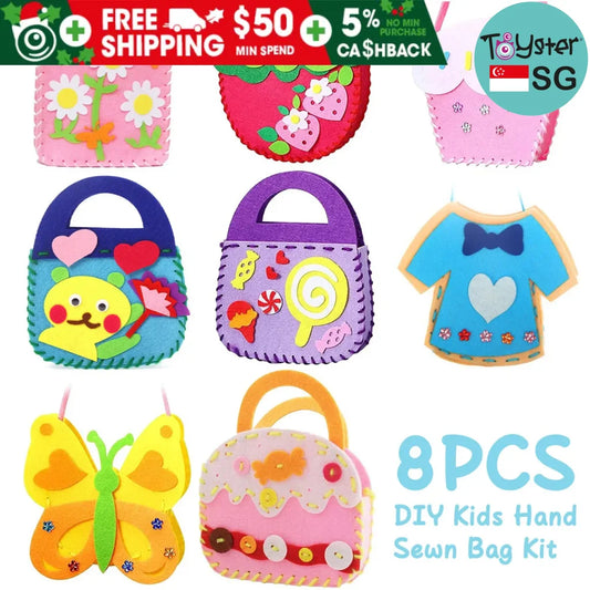 8Pcs Kids Sewing Kit Diy Felt