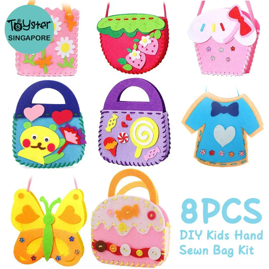 8Pcs Kids Sewing Kit Diy Felt