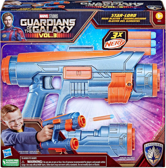 Marvel Studios' Guardians of the Galaxy Vol. 3 Nerf Star-Lord Quad Blaster