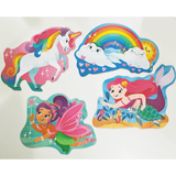 Hinkler Junior Jigsaw Shaped 4-in-1: Magical Creatures