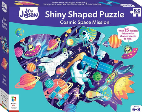 Hinkler Cosmic Space Mission Shiny Shaped Puzzle