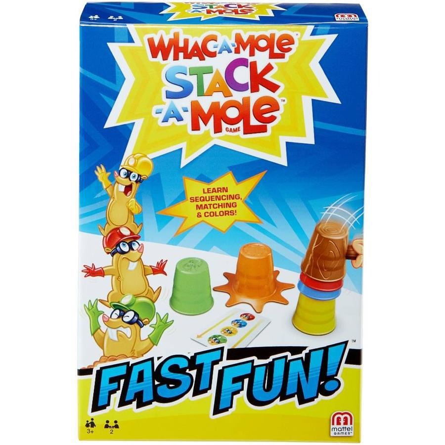 Mattel Fast Fun Whac-A-Mole Stack-A-Mole