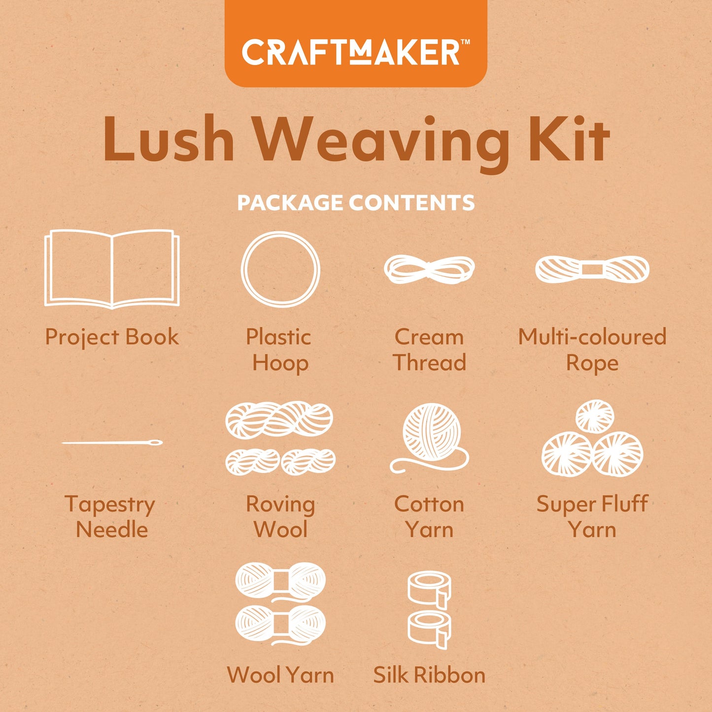 Hinkler Craft Maker Lush Weaving Kit