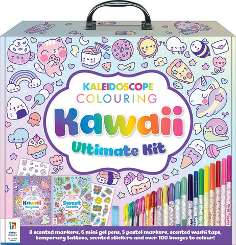 Hinkler Kaleidoscope Colouring : Kawaii Ultimate Activity Kit