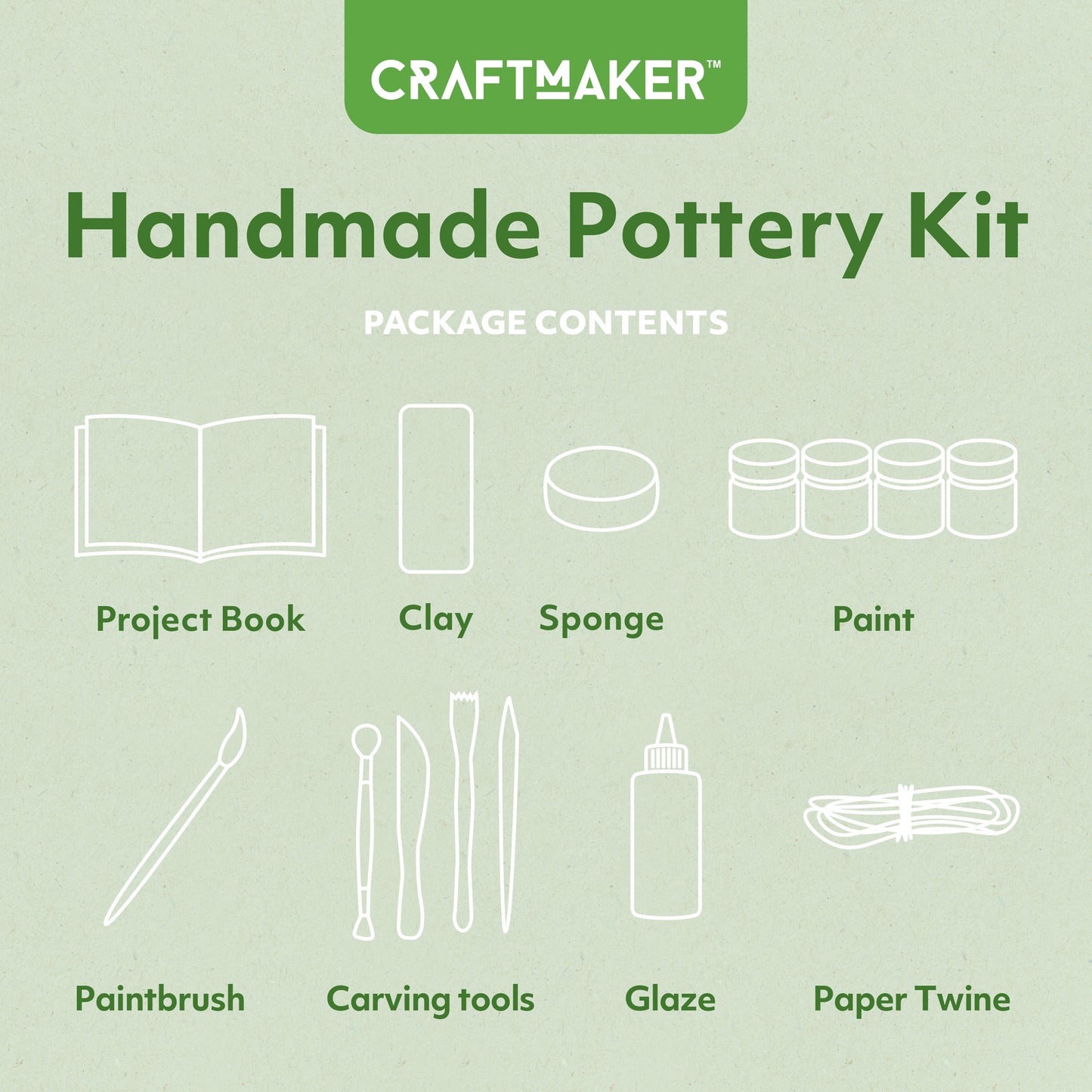 Hinkler Craft Maker Handmade Pottery Kit Deluxe