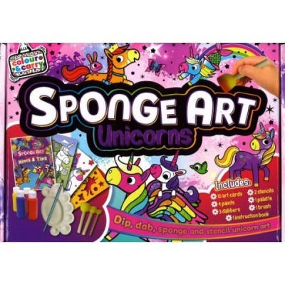 Craft and Carry Activity Kit Sponge Art Unicorns