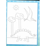 Fingerprint Buddies Book - Dinosaur