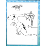 Fingerprint Buddies Book - Dinosaur