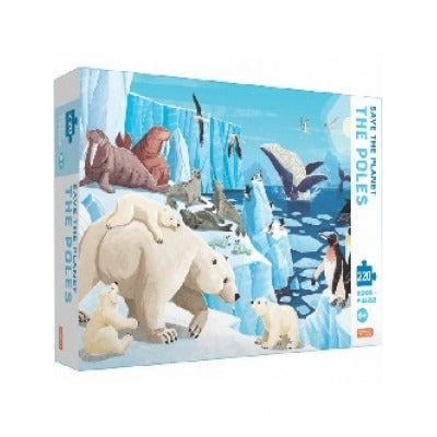 Sassi 220 Piece Puzzle Save The Planet : The Poles