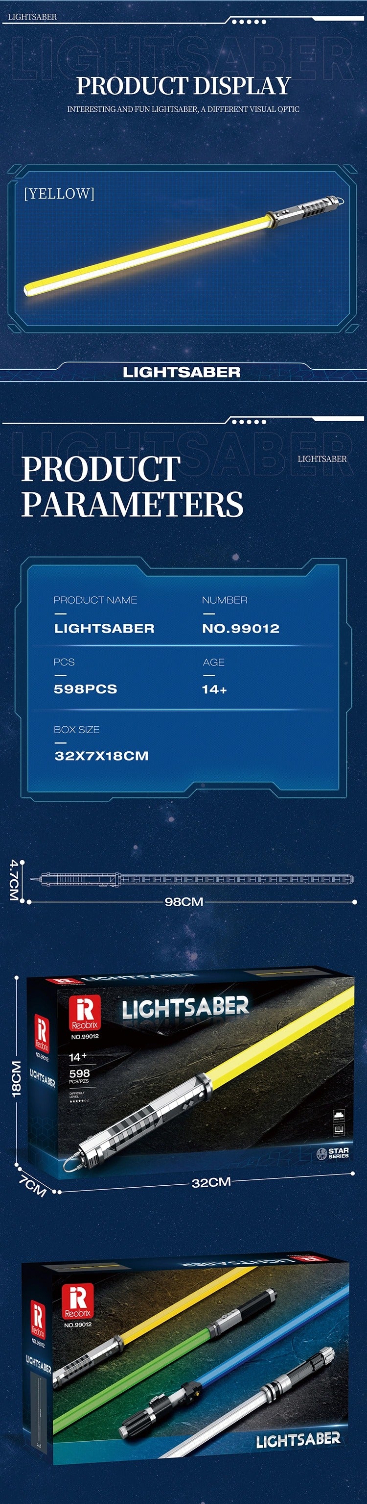 Reobrix Lightsaber (Yellow) 99012