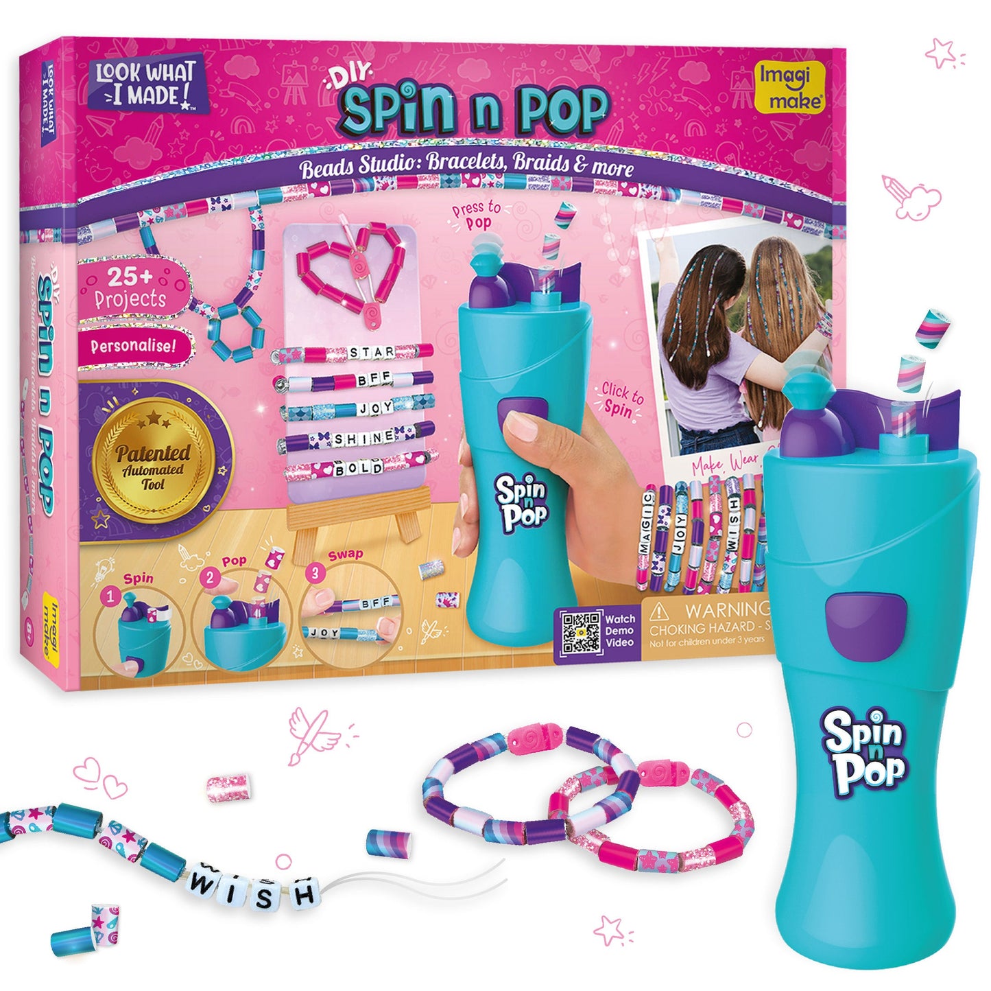 Spin n Pop - Beads Studio: Bracelets & Braids Maker