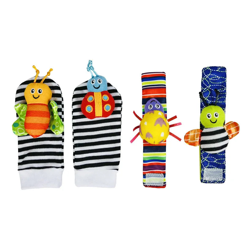 4PCS/SET Baby Rattle Cute Stuffed Animals