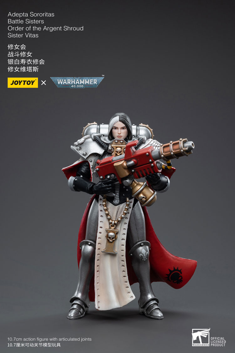 Joytoy Warhammer 40K Adepta Sororitas Battle Sisters Order Of The Argent Shroud Sister Vitas