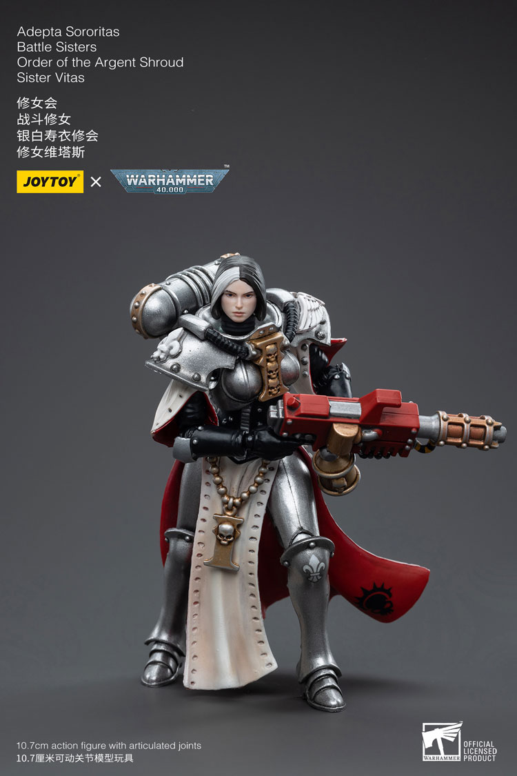 Joytoy Warhammer 40K Adepta Sororitas Battle Sisters Order Of The Argent Shroud Sister Vitas