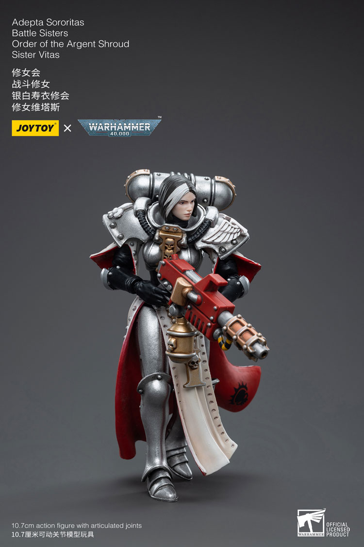 Joytoy Warhammer 40K Adepta Sororitas Battle Sisters Order Of The Argent Shroud Sister Vitas