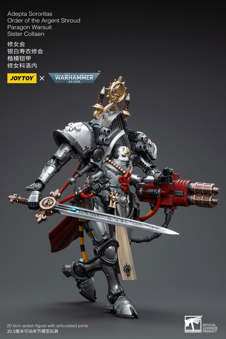 JOYTOY Warhammer 40K Adepta Sororitas Order of the Argent Shroud Paragon Warsuit Sister Collaen