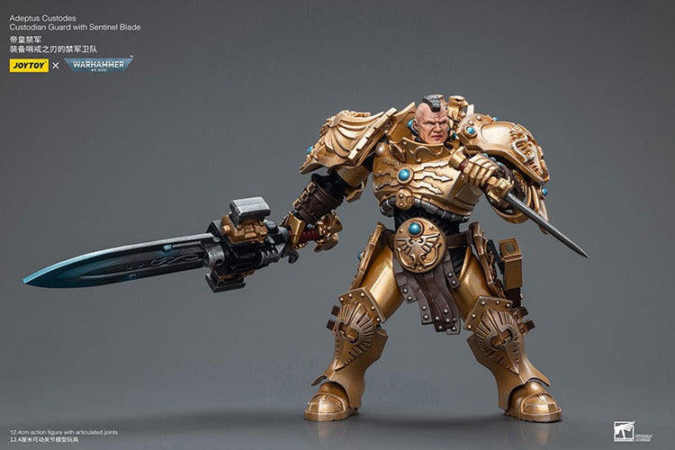 JOYTOY Warhammer 40K Adeptus Custodes Custodian Guard with Sentinel Blade